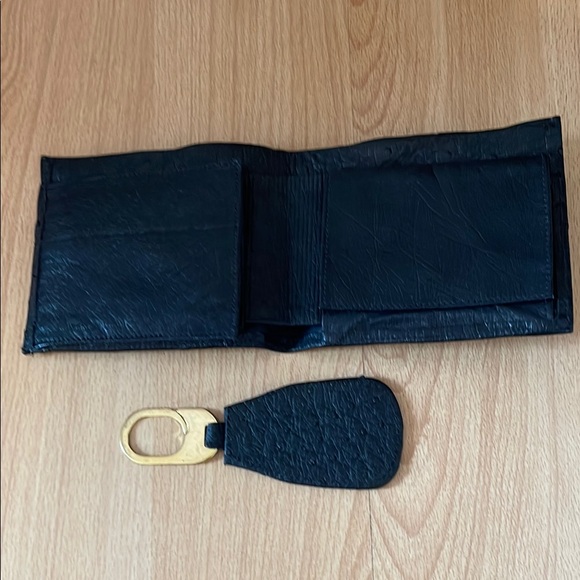 Black full ostrich men’s Leather Wallet